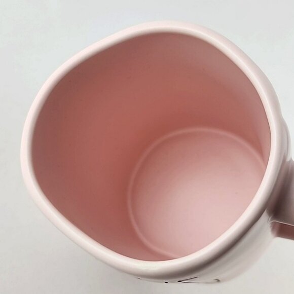⭐️2/ $50⭐️ Rae Dunn Artisan  Ceramic Mug Pastel Pink Large Letters LOVE WINS - Picture 6 of 10